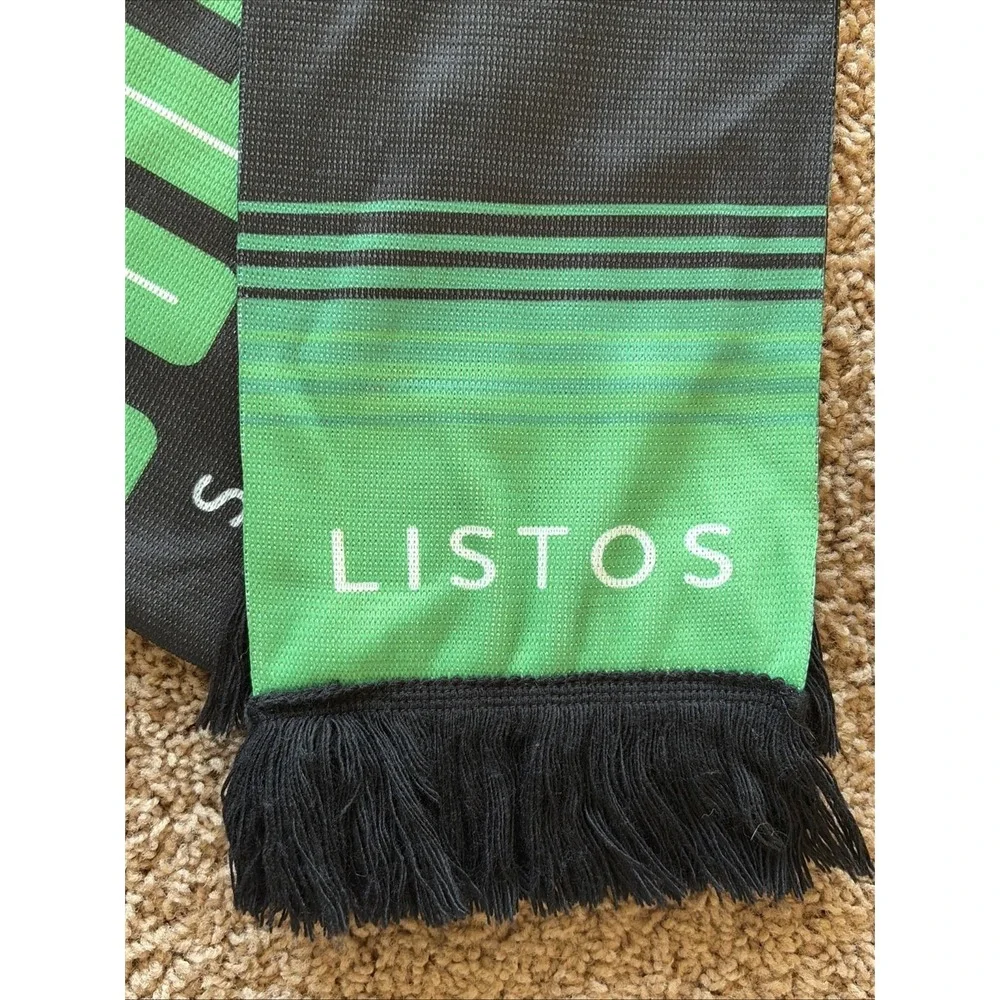 Ruffneck LOS VERDES Austin FC Inaugural‎ Season Skull Soccer Scarf Green/Black